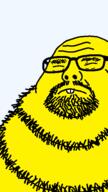 asian bald buck_teeth closed_eyes closed_mouth fat glasses neckbeard sleeping transparent_background variant:neckbeardjak yellow_skin // 324x576 // 15.0KB