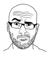 bald closed_mouth ear glasses mustache raised_eyebrow stubble template variant:vsauce vsauce youtube // 500x580 // 12.3KB