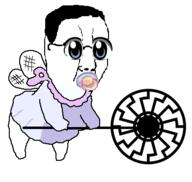 anime baby chino_kafuu fairy gochiusa lgbt_(4chan) meme pacifier sonnenrad variant:chudjak wand wing // 391x371 // 32.7KB