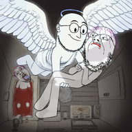 3soyjaks ack angel bathroom bathtub blood dead ghost holding_object self_harm suicide tranny variant:bernd variant:weirdpenis wing // 1200x1200 // 1.3MB