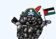 animal captain_coal cat cat_ear catjak clothes feline flag:palestine gaping_mouth glasses hat ias jak palestine pirate stubble variant:catjak // 960x673 // 331.7KB