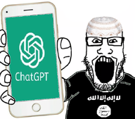 arabic_text chatgpt glasses hand islam meta:not_oc muslim_hat open_mouth phone stubble variant:markiplier_soyjak // 675x593 // 319.1KB