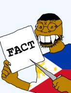 brown_skin dark_hair filipino flag flag:Philippines holding_object philippines soyjak variant:soykio_kid // 989x1293 // 114.8KB