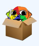 arm baby box colorful deformed glasses hand hands_up soyjak subvariant:nathaniel variant:gapejak // 576x672 // 163.9KB