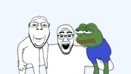 amphibian frog nas:pepe open_mouth pepe_the_frog puppet sml stubble subvariant:wholesome_soyjak variant:gapejak // 1500x844 // 107.6KB