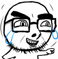 art crying drawfag geg glasses laughing redraw series:Toonz smile stylized subvariant:toon_cobson variant:cobson // 946x950 // 115.4KB