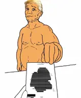 arm closed_mouth donald_trump ear epstein_files fat hand happy_merchant holding_object nas:merchant orange_skin smile smug text variant:bartender // 850x1024 // 65.1KB