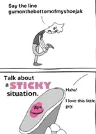 full_body gum say_the_line shoe text variant:impish_soyak_ears // 1080x1504 // 306.7KB