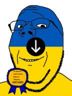 arrow award flag:ukraine glasses loading op_is_a_retarded_lazy_faggot_for_not_tagging_his_own_shit smile stubble telegram text ukraine ukrainian_text variant:gapejak // 1536x2048 // 448.9KB