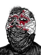 blood closed_mouth creepy evil hair horror skin smile soyjak stubble variant:gapejak // 597x800 // 74.4KB