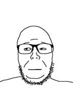 gape glasses neutral stubble variant:diversityjak // 427x570 // 3.0KB