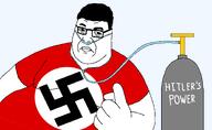 chud eyebrows fat flag:nazi_germany hair looking_at_you nasal_cannula nazism oxygen_cylinder pointing series:chuddified_soyjaks serious transparent_background variant:whalejak // 1461x900 // 78.6KB
