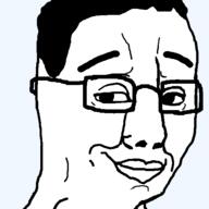 eyebrow glasses groomer hair looking_at_you meta:tagme op_is_a_retarded_lazy_faggot_for_not_tagging_his_own_shit smile smug variant:chudjak // 600x600 // 10.4KB