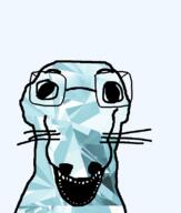 animal dog gem glasses open_mouth soyjak variant:dogjak // 684x806 // 192.2KB