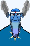 angry bald bloodshot_eyes blue blue_skin calm chiba closed_mouth ear flag flag:chiba flag:japan fume glasses japan ogre_ears seethe smoke soyjak stretched_chin stubble subvariant:longplier todofuken transparent_background variant:markiplier_soyjak // 823x1250 // 62.0KB