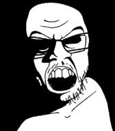 bald dark glasses ominous open_mouth rape stubble variant:feraljak // 513x586 // 23.7KB