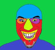 among_us colorful glasses jerma985 open_mouth smile stubble suspicious variant:susjak video_game // 680x620 // 137.6KB