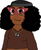 beanie black_lives_matter blush closed_mouth clothes ext=gif glasses hair happy hat series:spinnerz! smile subvariant:soyniqua variant:soytan // 494x503 // 62.4KB