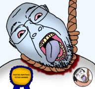 ack award blood bloodshot_eyes crying glasses hanging missed_paypal_(nametroon) open_mouth rope tongue_out variant:bernd variant:soytan // 2557x2394 // 437.0KB