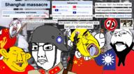 1927 5soyjaks ack april_12 arm article beard china chinese_civil_war chinese_nationalist_government_civil chud coat_of_arms communism crying face flag:china flag:taiwan flag:transgender_pride_flag glasses gun hammer_and_sickle hand hang hanged hanging irl_background july_15 killing kmt massacre meta:tagme mouth_closed mouth_open no_symbol purge republic_of_china shanghai spade star stars stubble taiwan text variant:bernd variant:chudjak variant:gapejak variant:markiplier_soyjak white_skin wikipedia yellow_skin // 1285x719 // 1.2MB
