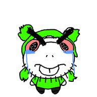 4chan 4cuck angry anime big_eyebrows buck_teeth closed_mouth clothes crying deltarune eyebrows glasses green_shirt hair noelle_holiday soyjak stubble teeth variant:uglyfuckingthing yotsoyba // 1000x1000 // 21.8KB