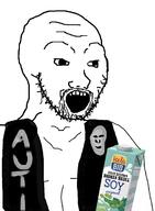 jacket open_mouth soy_milk soyjak stubble variant:soyak // 906x1232 // 190.7KB