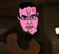 angry crying grand_theft_auto grand_theft_auto_iv gun house light pink_skin shotgun variant:chudjak yellow_teeth // 683x617 // 153.2KB