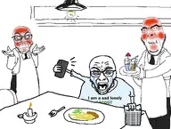 3soyjaks glasses holding_laughter holding_phone looking_at_each_other restaurant sad_lonely_faggot stubble variant:cobson variant:feraljak variant:rupturejak white_skin // 1745x1322 // 250.3KB