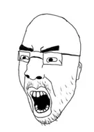 angry bald black_lives_matter glasses nuvariant variant:black_guy_bodycam very_angry white_background // 770x1088 // 115.0KB