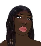 closed_mouth female makeup nigger subvariant:female_cobson variant:cobson // 962x1094 // 412.7KB