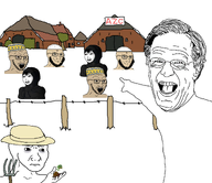 amphibian asylum frog looking_at_you nas:pepe nas:wojak open_mouth pepe_the_frog pointing politician refugees refugees_welcome rutte soyjak stubble subvariant:soyak_(smug) variant:soyak variant:two_pointing_soyjaks // 2760x2390 // 883.2KB
