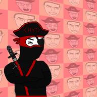 captain_coal crossed_arms eyepatch katana ninja pirate pirate_hat shuriken smug subvariant:pol_face variant:chudjak variant:feraljak // 900x900 // 46.6KB