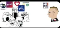 clothes crying eagle glasses heart marek_woch open_mouth poland polish_text politics suit variant:feraljak variant:gapejak variant:markiplier_soyjak variant:soyak variant:tony_soprano_soyjak white_skin // 1080x766 // 52.6KB