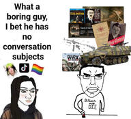 adolf_hitler billie_eilish button flag:lgbt_pride_flag hearts_of_iron mein_kampf meme millions_must_die nazism protocols_of_the_elders_of_zion rifle roman_empire star_of_david subvariant:chudjak_front taxi_driver tiktok variant:chudjak wwii // 1194x1080 // 337.3KB
