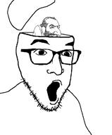 glasses happy_merchant head_box open_mouth soyjak stubble variant:trukejak // 598x720 // 26.1KB