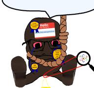 arms_crossed atom award brown_skin crying glasses hello_my_name_is_(sticker) jimbo_(namefag) jimboclittyleakagearchive_(namefag) leaking magnifying_glass meta:namefags meta:op_took_a_selfie_of_xerself noose piss red_eyes shoe speech_bubble subvariant:condiment tbp tiny_brown_pecker tiny_penis transparent_background variant:feraljak // 768x719 // 167.9KB