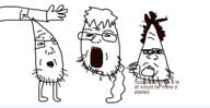 3soyjaks arm glasses hand oekaki open_mouth soyjak stubble variant:unknown // 500x258 // 22.7KB