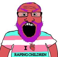 angry get heart i_love pedophile purple_beard purple_eyebrows purple_hair quads rape subvariant:science_lover tranny variant:markiplier_soyjak // 800x789 // 41.0KB