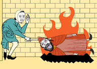 artist:puertorican background bloodshot_eyes boot bricks burn burning burning_alive cape christianity coif crying dead europe execution fire flame flames jewish_hat jewish_nose judaism medieval meta:oc oc open_mouth prongs punishment robe sephardic soyjak spain spanish star_of_david stick suicide tongue traced variant:bernd variant:chudjak // 5185x3734 // 312.9KB