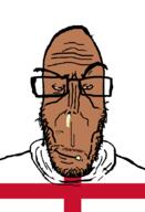 angry beard brown_skin crying england european flag flag:england glasses hair mutt red_eyes soyjak subvariant:euromutt sweater variant:markiplier_soyjak // 590x863 // 17.4KB