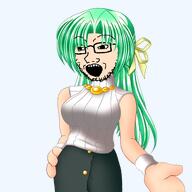 07th_expansion glasses green_hair hair higurashi higurashi_no_naku_koro_ni open_mouth sonozaki_shion sprite stubble variant:soyak // 480x480 // 158.7KB