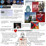 2soyjaks apex_legends flag flag:progress_pride_flag_intersex gaming halo hypersonicfalcon leftist oomer r_gamingcirclejerk spiderman sweet_baby_inc the_last_of_us twitter variant:alicia variant:shirtjak video_game youtuber zoomer // 1700x1700 // 2.0MB