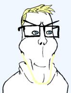 aryan blond blue_eyes chad clothes glasses hetero opposite soyjak stubble subvariant:euroaryan subvariant:euromutt template transparent_background unbothered variant:markiplier_soyjak white_skin // 490x637 // 10.9KB