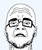 glasses soyjak stubble variant:sidjak // 375x450 // 7.8KB