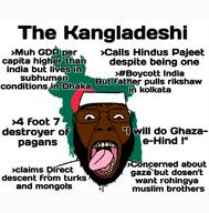 bangladesh beard brown_skin flag:bangladesh hindu hinduism islam meta:tagme pajeet rohingya teeth text tongue variant:bernd // 1080x1098 // 631.6KB