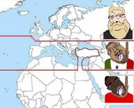 3soyjaks africa bbc beard black_skin bloodshot_eyes brown_skin chud country europe flag glasses hair hanging map nigger nordic_chad open_mouth queen_of_spades racism rope series:ethnoracial_maps shitskin soyjak stubble subvariant:patrick suicide text tongue variant:bernd variant:chudjak variant:cobson white_skin yellow_hair yellow_teeth // 680x544 // 85.0KB