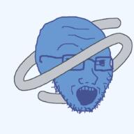 bald blue blue_skin forehead_lines forehead_wrinkles glasses head_only logo objectsoy open_mouth sega sega_saturn stubble translucent translucent_background transparent transparent_background variant:soyak video_game // 900x900 // 19.3KB