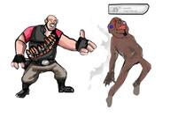 Warrior-Z(user) artist:romanian_schizo finger_guns heavy_(tf2) team_fortress_2 variant:meximutt // 716x496 // 147.7KB