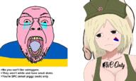 angry anime azov_battalion beard big_breasts blond bloodshot_eyes bwc clothes crying flag glasses hat marichka nsfw open_mouth penis pink_skin queen_of_spades russia russo_ukrainian_war smug soyjak stubble tattoo text ukraine variant:bernd white_skin yellow_teeth // 1200x717 // 443.9KB