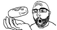 arm bagel beard glasses hand looking_to_the_left stubble variant:bagelboy youtuber // 386x205 // 5.8KB